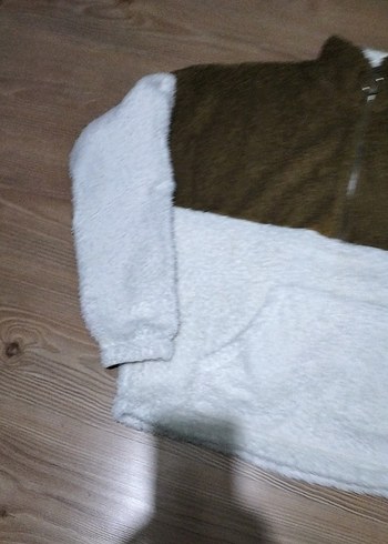 Fermuarlı Kahverengi- Sweatshirt - Görsel 4