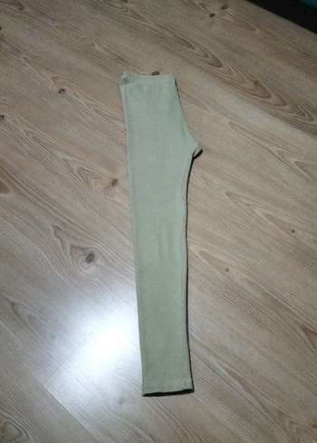 Bej Midi Kadın Tayt Yırtmaçlı - Görsel 4