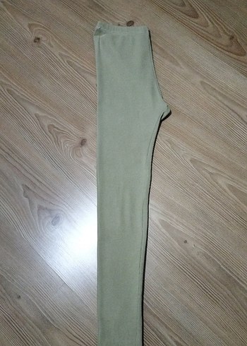 Bej Midi Kadın Tayt Yırtmaçlı - Görsel 5