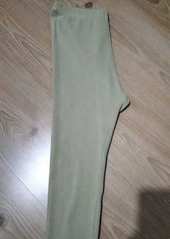 Bej Midi Kadın Tayt Yırtmaçlı - Görsel 3