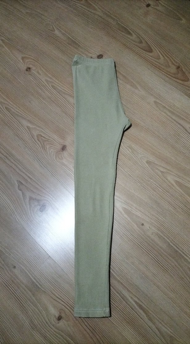 Bej Midi Kadın Tayt Yırtmaçlı - Görsel 5