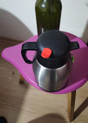 Paslanmaz Çelik Renkli Termoslu Çaydanlık - Görsel 2