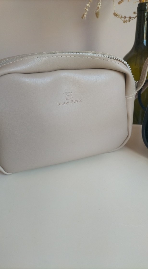 2 adet Kadın Deri Çapraz Çanta - Minimalist Beyaz ve siyah - Görsel 3