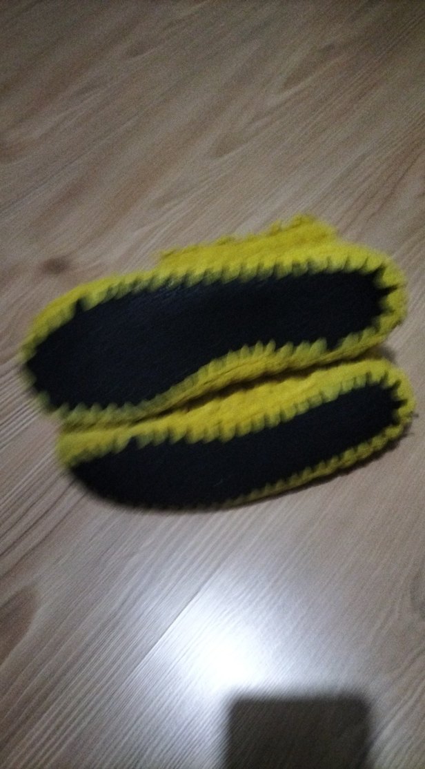 hardal sarısı Örgü Kadın Terlik - Görsel 2