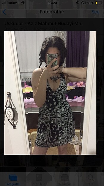 Bershka kısa elbise