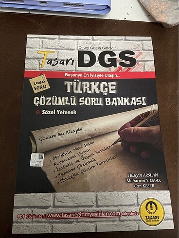 Dgs tasarı türkçe soru bankası