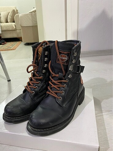 36 Beden siyah Renk Harley Davidson bot