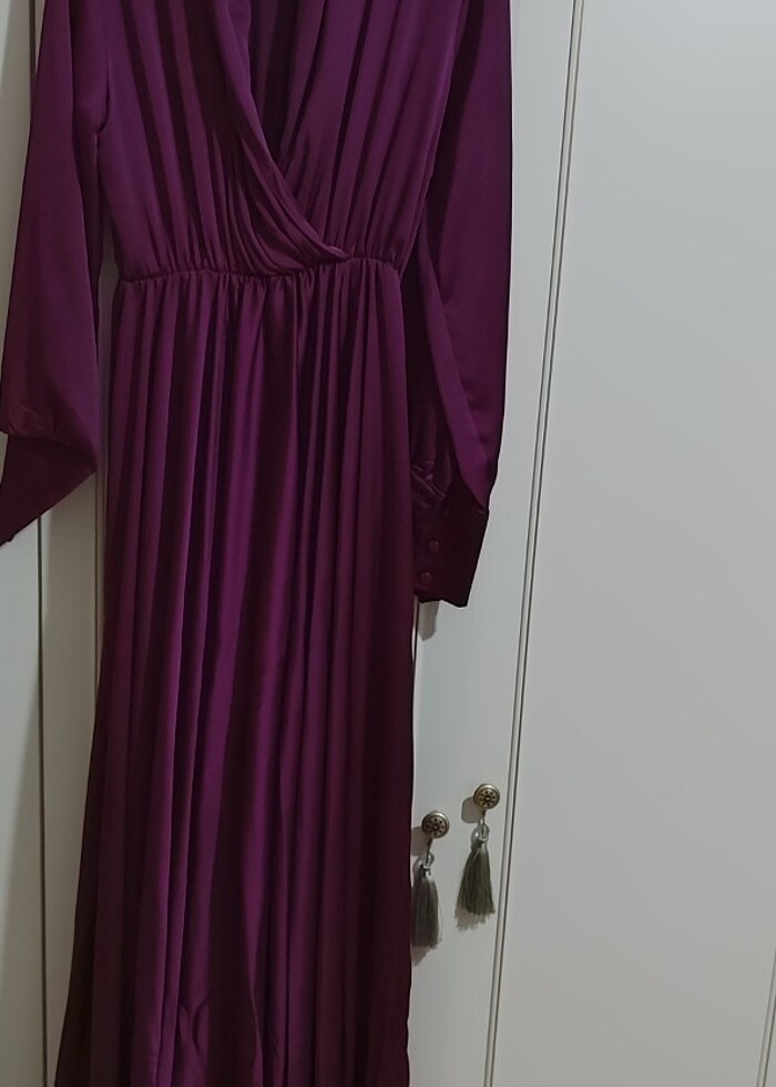 Mürdüm abiye şalı ile verilecektir - Görsel 2