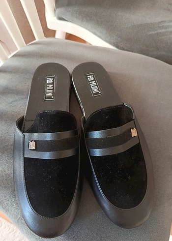 Erkek Klasik Siyah Tokalı Ev Terliği - Görsel 4