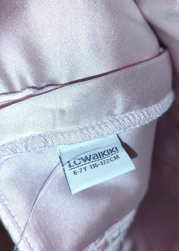 Pudra pembe Straplez askılı, Çocuk Elbise 6,7 yaş - Görsel 8