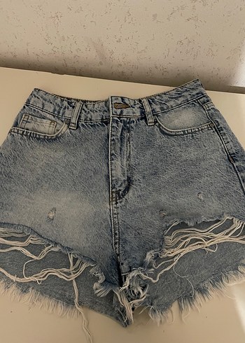 Trendyol & Milla Yikamali Acik Mavi Denim Sort