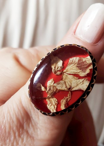 Çiçel kolye ve yüzük takim. - Görsel 4