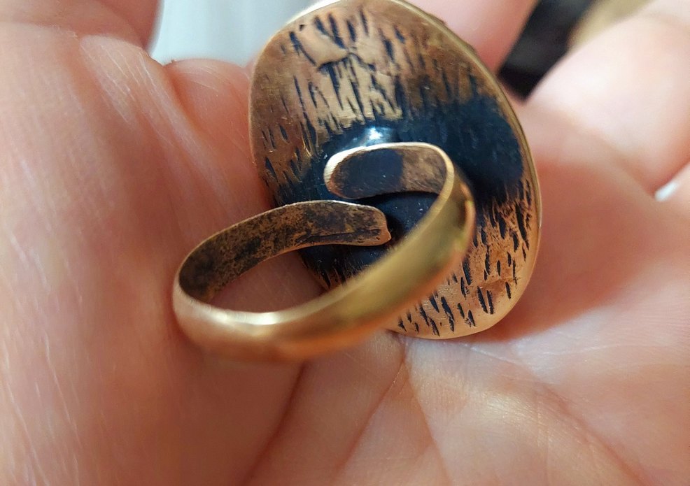 Çiçel kolye ve yüzük takim. - Görsel 5