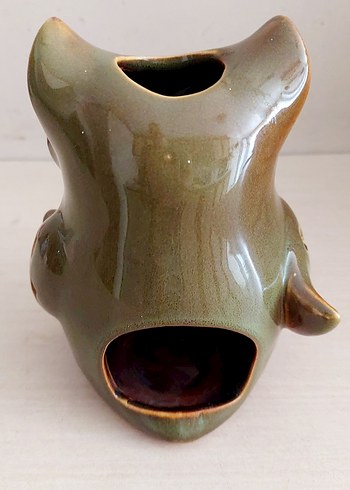 Buhurdanlik mumluk tütsülük porselen Baykuş - Görsel 2