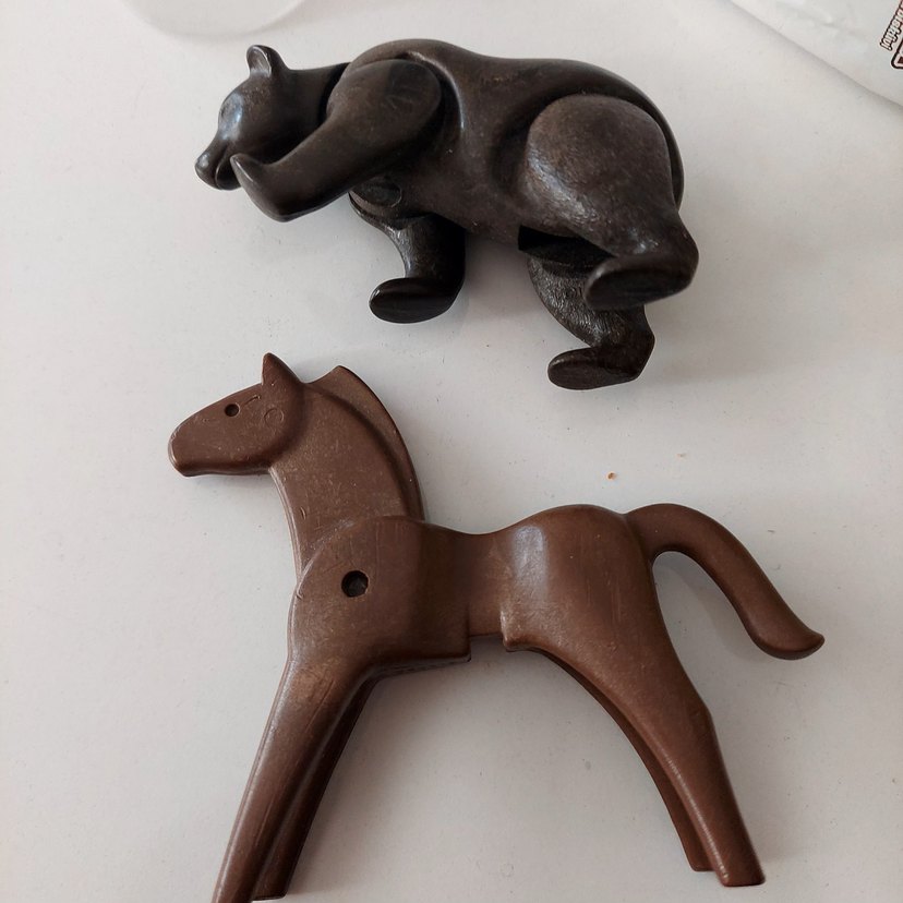 Vintage haraketli Ayı ve At Figürleri - Görsel 4