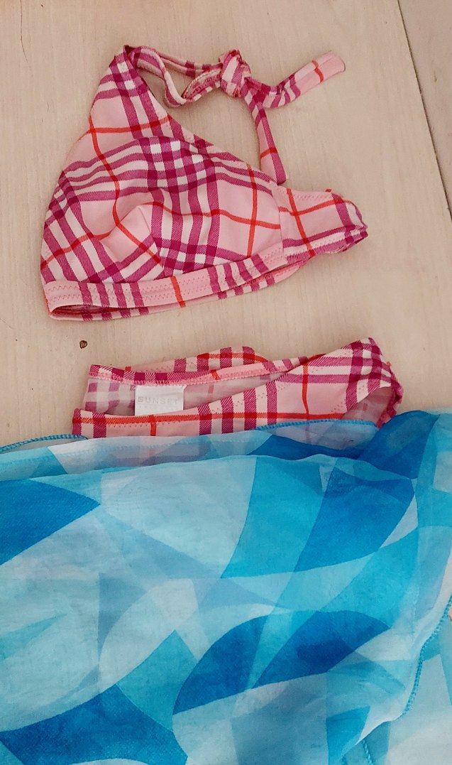 Bağlamali şifon Pareo - Görsel 3