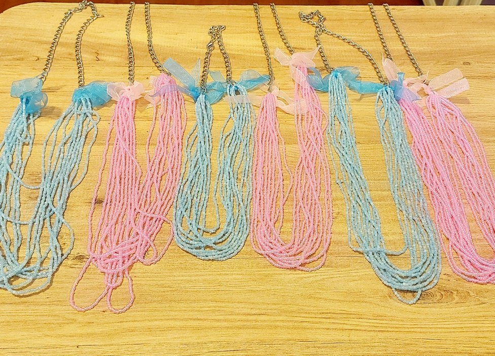 Renkli Boncuklu Bohem Kolye - Görsel 5