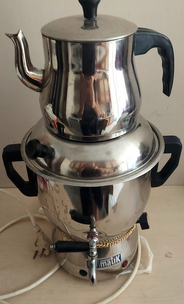 Çelik Elektrikli Çaydanlık semaver - Görsel 2