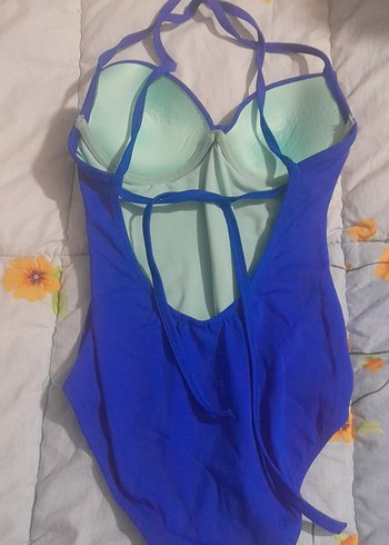 Mavi İp Askılı Kadın Mayo - Görsel 2