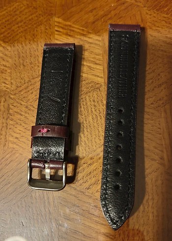 Koyu Bordo Erkek Saat Kayışı - Görsel 5