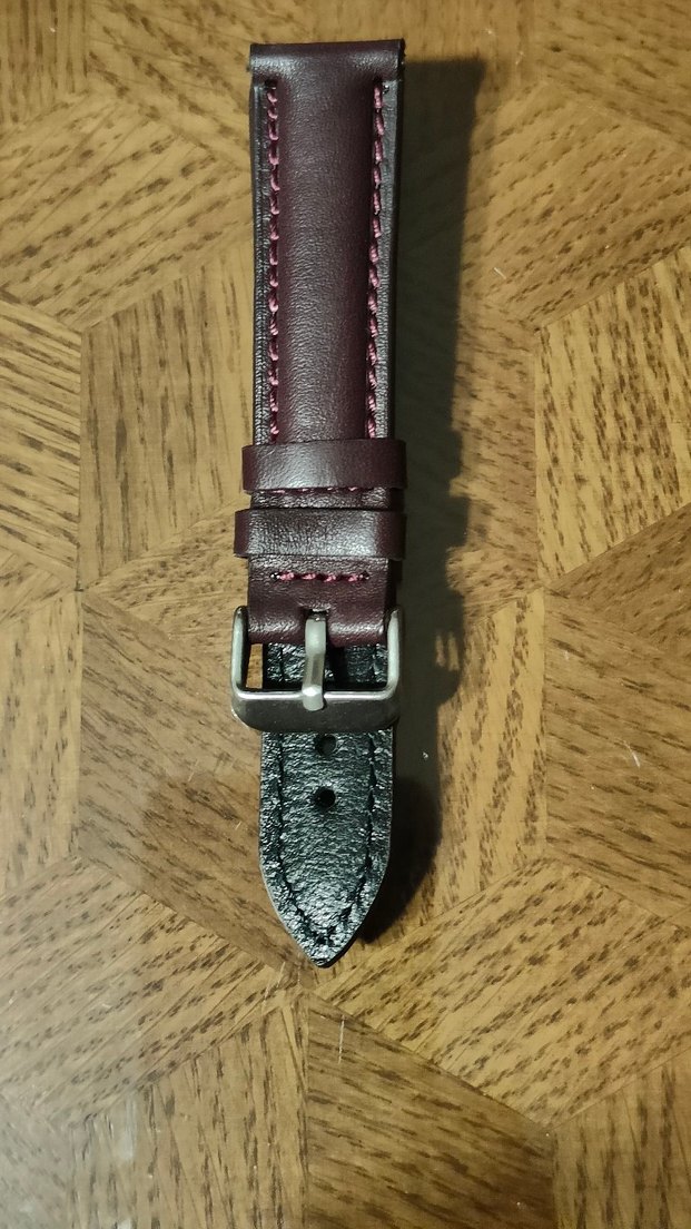 Koyu Bordo Erkek Saat Kayışı - Görsel 3