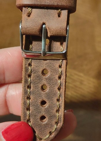 Dumanlı Taba Renk Erkek Saat Kayışı 18mm - Görsel 8