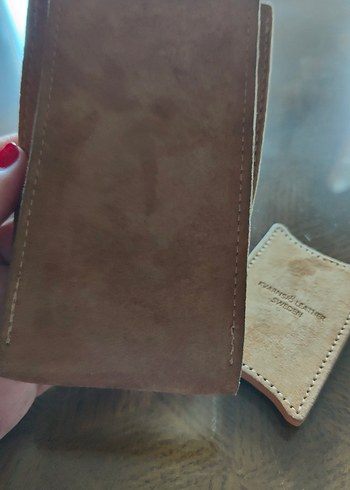 Kvarnsjö Leather Sweden, seyahat saat çantası, süet - Görsel 4