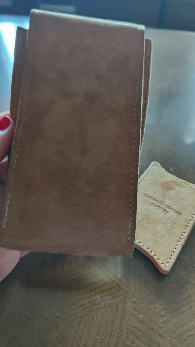 Kvarnsjö Leather Sweden, seyahat saat çantası, süet - Görsel 4