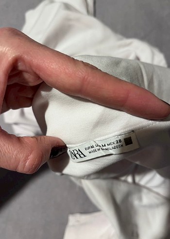 Zara Zara Kısa Kollu Drapeli top