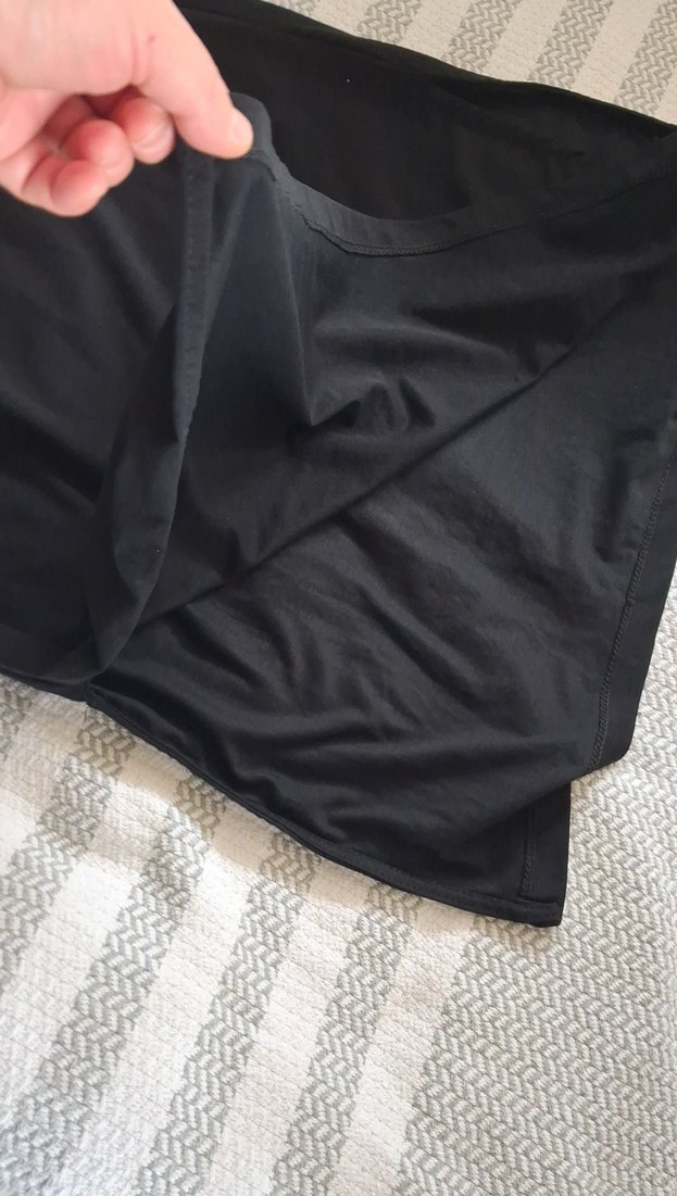 Siyah Drapeli Uzun Kolsuz Elbise - Görsel 4