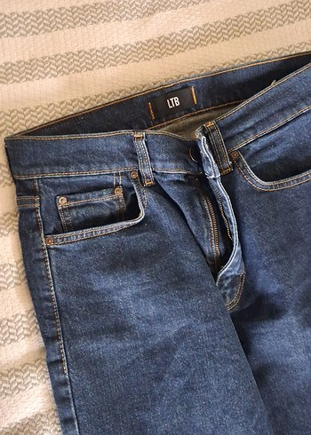 LTB Düğmeli Kadın Mavi Denim Jean - Görsel 4
