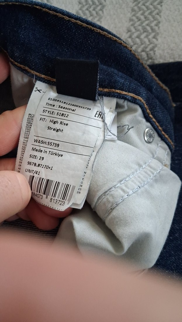 LTB Düğmeli Kadın Mavi Denim Jean - Görsel 5