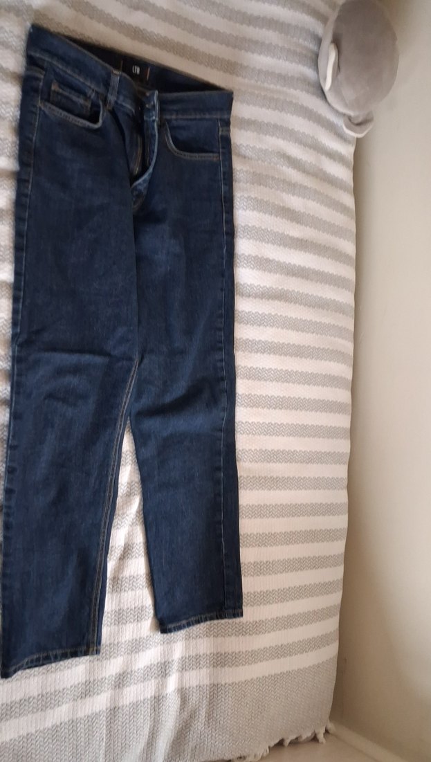 LTB Düğmeli Kadın Mavi Denim Jean - Görsel 2