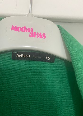 Düğmeli Kısa Kol Yeşil Keten Gömlek - Görsel 4