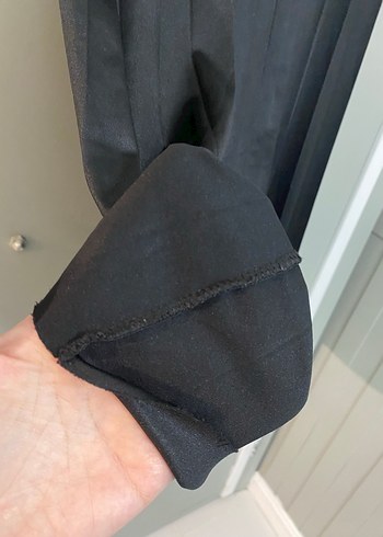 Kadın Siyah Piliseli Uzun Etek - Görsel 5