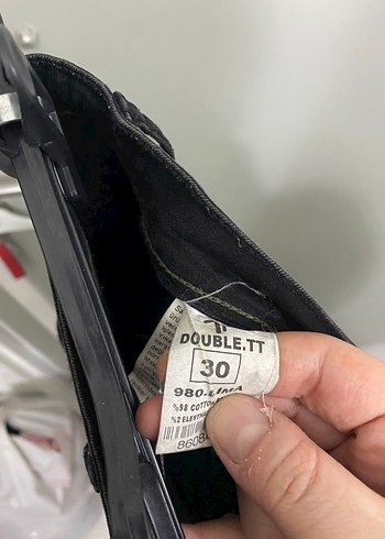 Siyah Dar Kesim Kadın Kot Pantolon - Görsel 3