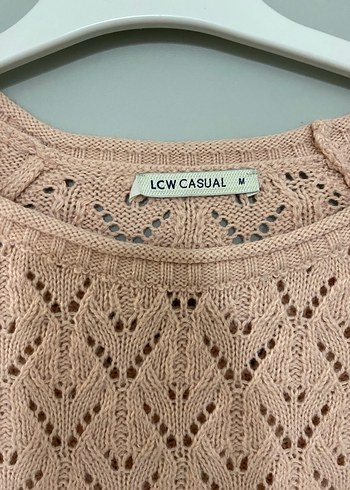 Bej Örgü Kadın Triko Uzun Kollu Kazak - Görsel 5
