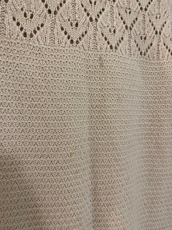 Bej Örgü Kadın Triko Uzun Kollu Kazak - Görsel 3