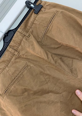 Bej Kadın Keten Kumaş Pantolon - Görsel 5