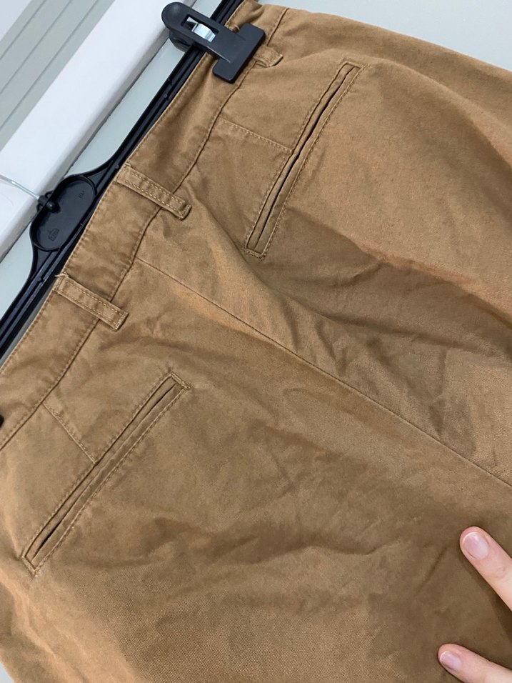 Bej Kadın Keten Kumaş Pantolon - Görsel 5