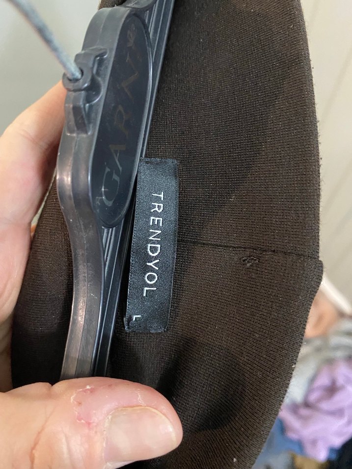 Kahverengi Kadın Dar Kesim Midi Tayt - Görsel 2