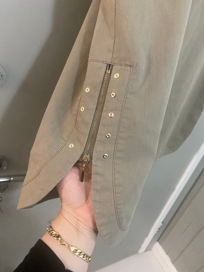 Bej Keten Salaş Etek - Görsel 5