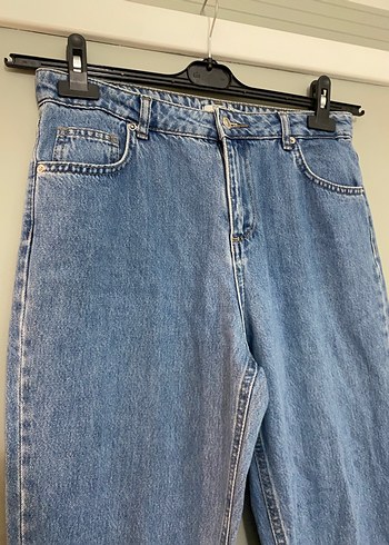 Kadın Mavi Denim Regular Fit Midi Jean - Görsel 2