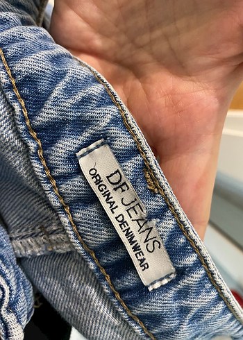 Kadın Mavi Denim Regular Fit Midi Jean - Görsel 6