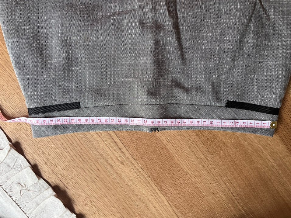 Gri Hamile Midi Etek Elastik Bel - Görsel 2