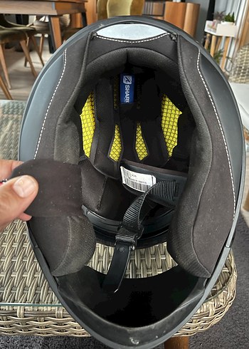 Turuncu Kemerli Biker Motosiklet Kaskı - Görsel 7