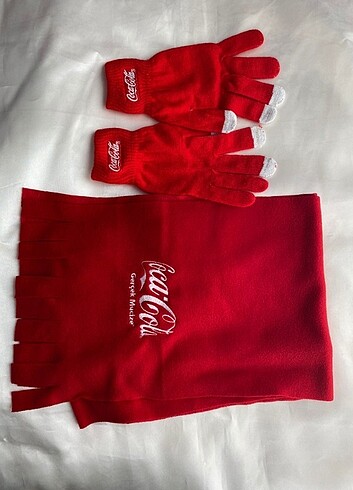 Coca cola vintage atki kaskol eldiven takim 