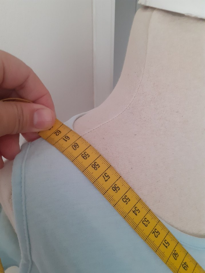 Mavi Baskılı Hamile Tişörtü - Görsel 4