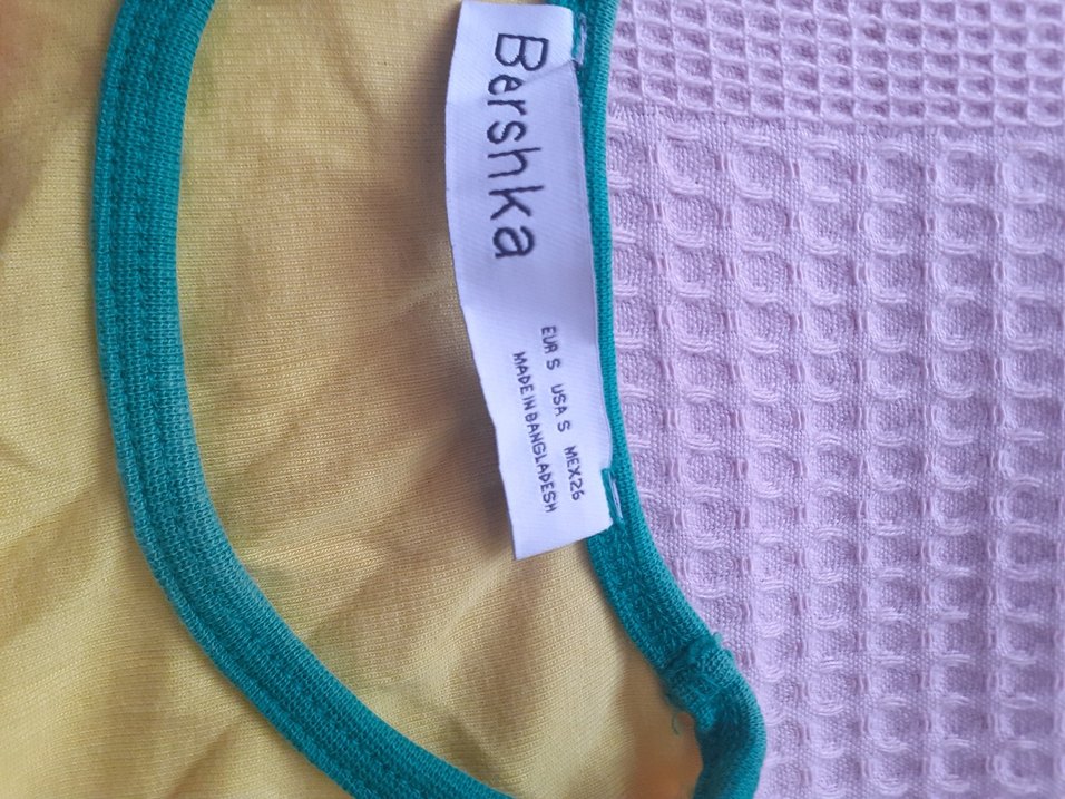 Sarı Baskılı Pamuklu Hamile Tişörtü - Görsel 3