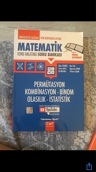 Çap Yayınları YKS Matematik Permütasyon